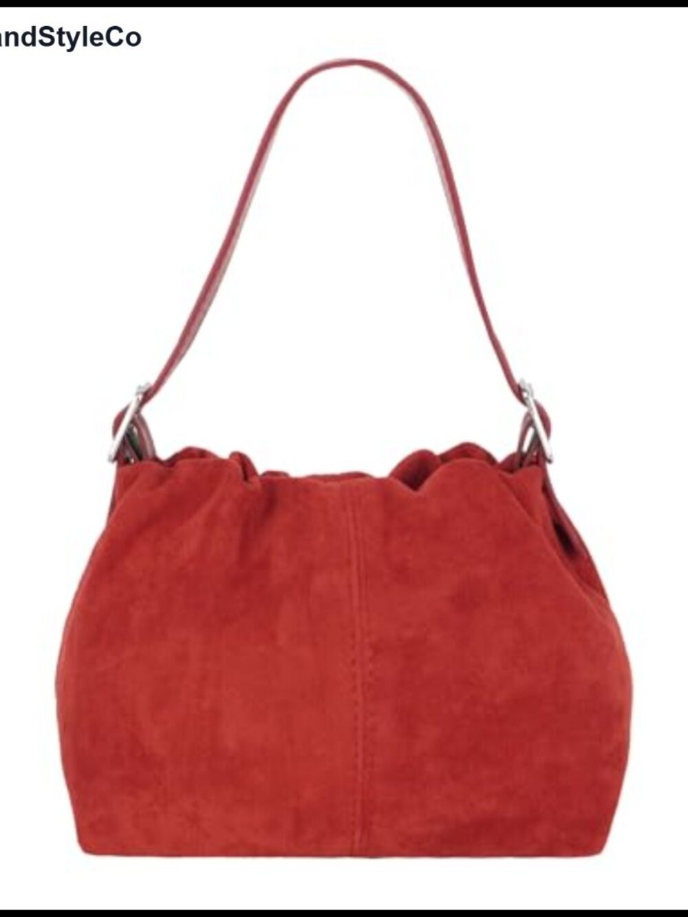 Faux Suede Small Satchel Purse Magnetic Snap Crossbody Shoulder Bag